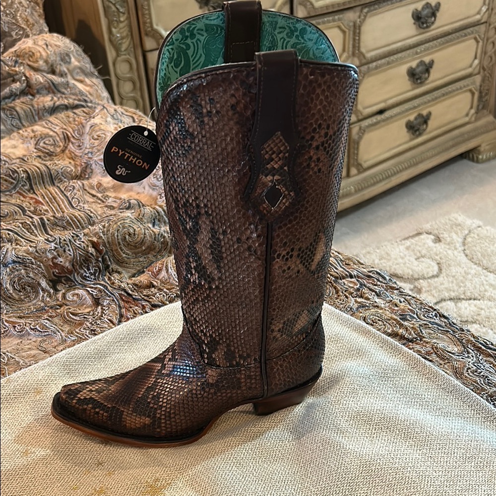Corral Python Leather Boots